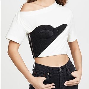 alexander wang bustier top